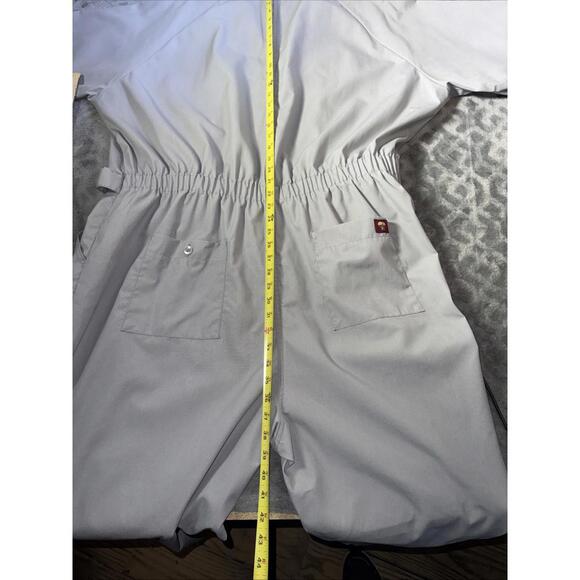 Vintage Para Suit Gray Belted Full ZIp Jumpsuit Short Sleeve Mens 54 Long - Picture 6 of 15